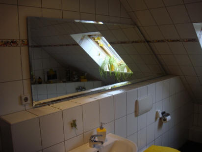 Badezimmerspiegel mit 2 cm Facette